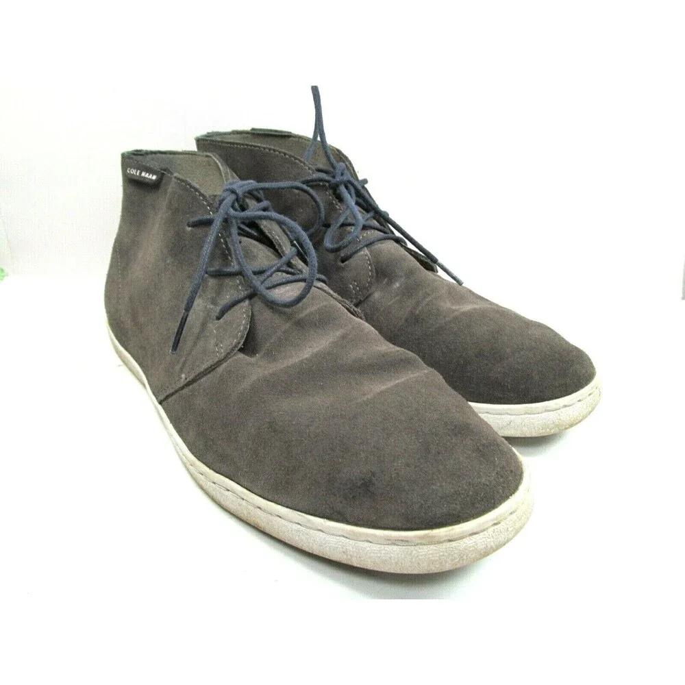 Cole Haan Gray Suede Ankle Boots Mens Size US 10.5 M